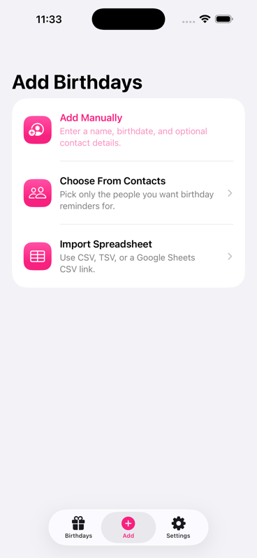 And Many More custom reminder messages
