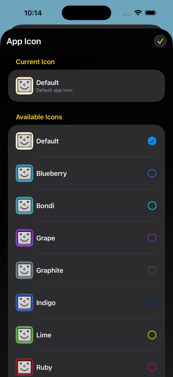 Mathintosh alternate app icon picker