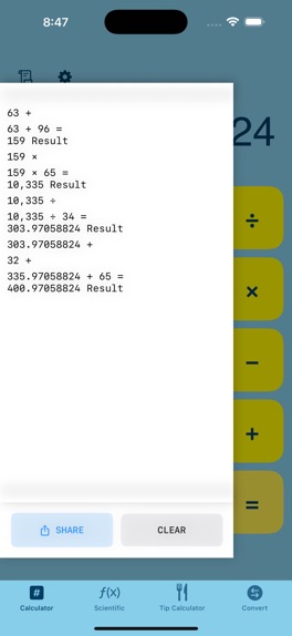 paper tape featue in mathintosh app