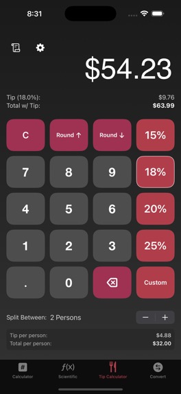 pdp-11 theme for tip calculator